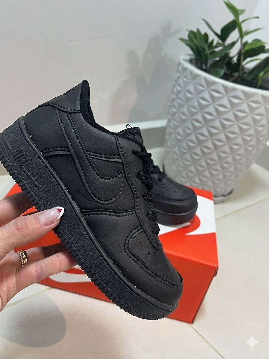 Nike Air Force 1 Kids Preto