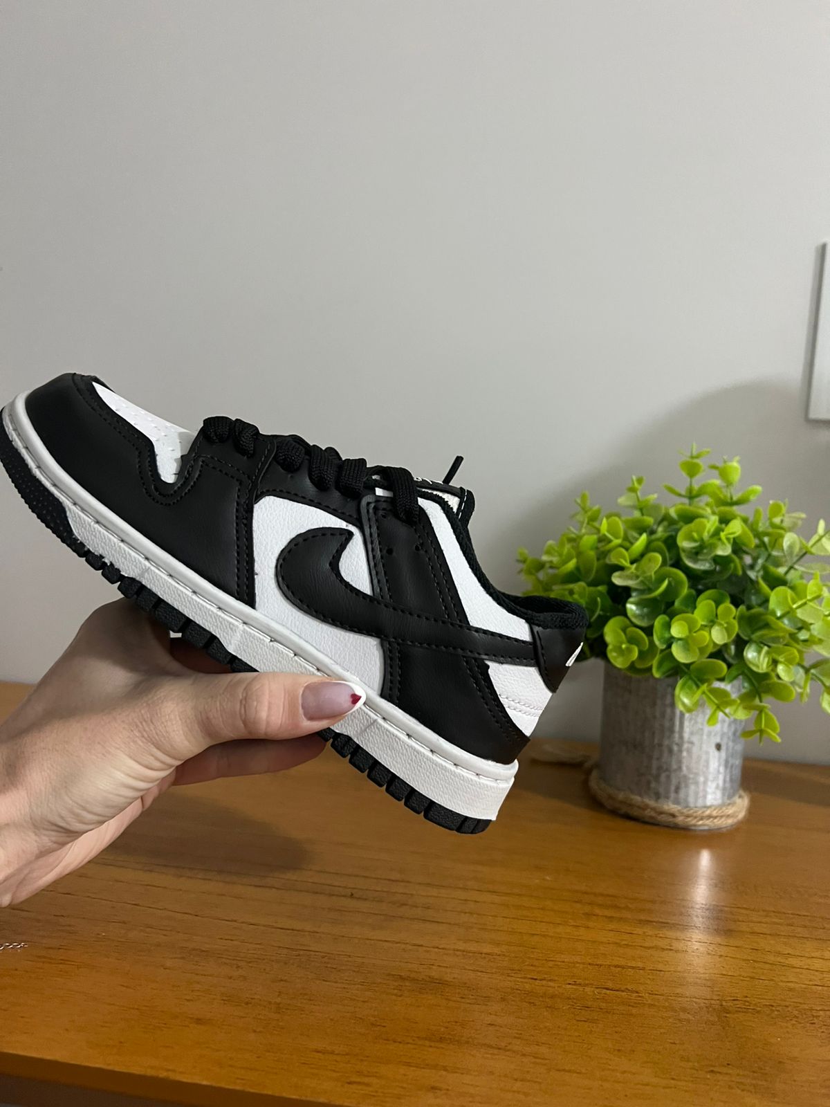 Nike Dunk Low Kids Preto/Branco