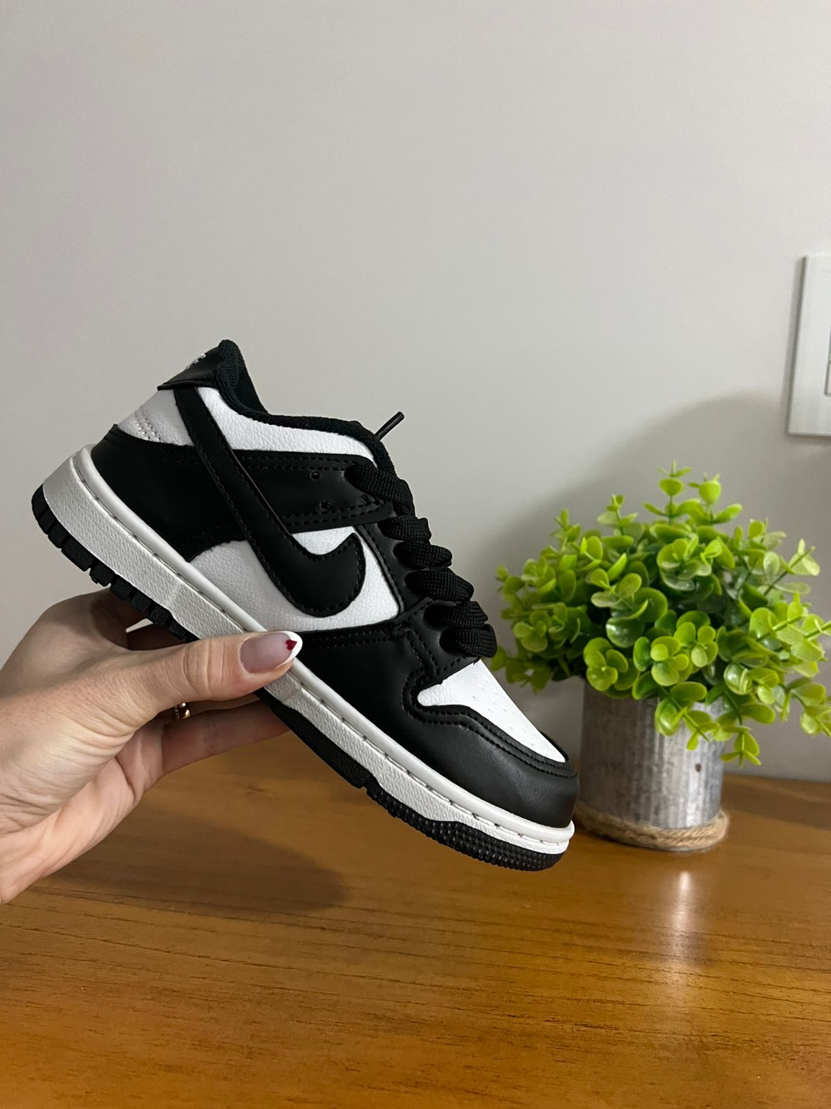 Nike Dunk Low Kids Preto/Branco